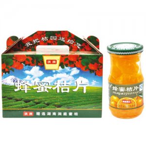 蜂蜜桔片罐头礼盒