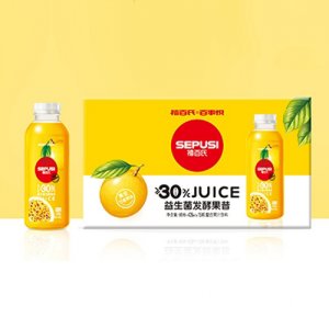 禧百氏百事悦百香果益生菌发酵复合果汁428mlx15瓶