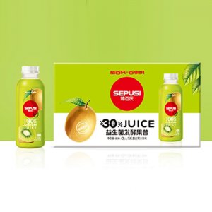 禧百氏百事悦猕猴桃益生菌发酵复合果汁428mlx15瓶