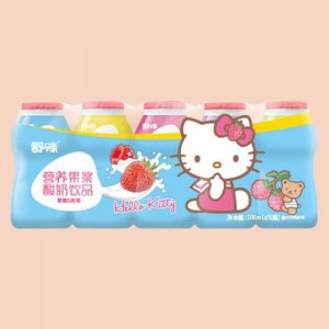 舒味营养果酱酸奶饮品100ml×5瓶