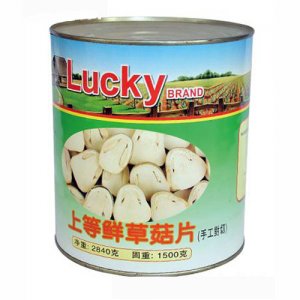 永利来上等鲜草菇片罐头