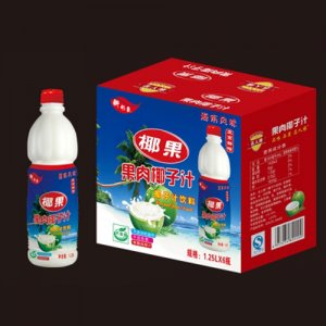 名人缘椰果果肉椰子汁1.25Lx6瓶