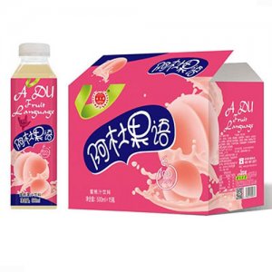 优贝源阿杜果语蜜桃汁500mlx15瓶
