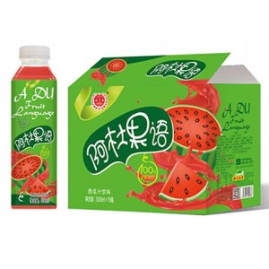 优贝源阿杜果语西瓜汁500mlx15瓶