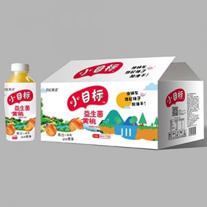 阿杜果语小目标益生菌黄桃汁480mlx15