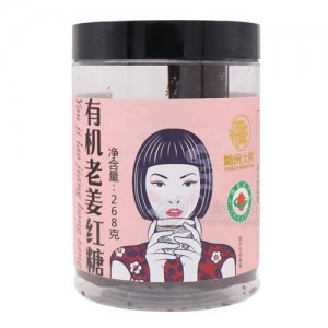 糖房大院有机老姜红糖罐装268g