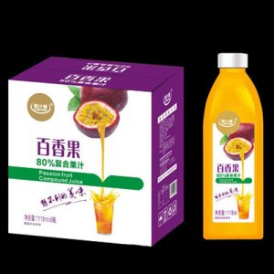 粒汁健百香果80%复合果汁1118ml