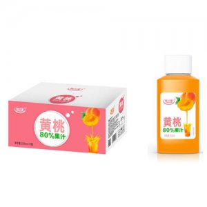 粒汁健黄桃80%果汁350ml