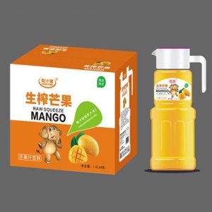 粒汁健生榨芒果汁1.5L