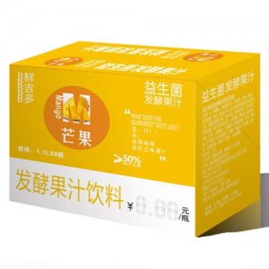 鲜吉多益生菌发酵果汁芒果味1.1LX8