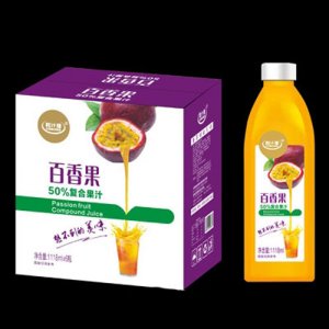 粒汁健百香果50%复合果汁1118ml