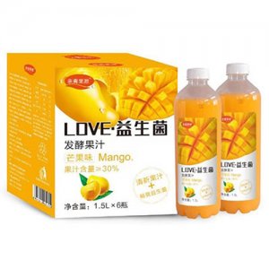 亲青果源益生菌发酵芒果汁1.5L6瓶