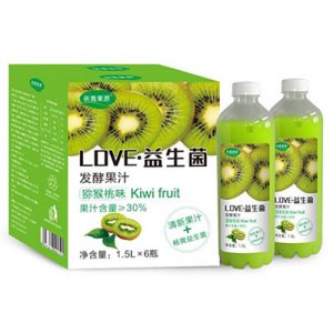 亲青果源益生菌发酵猕猴桃汁1.5L6瓶