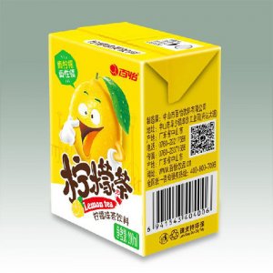 百怡柠檬茶饮料盒装