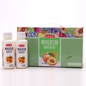 优全益浓果粒奶昔黄桃燕麦315ml