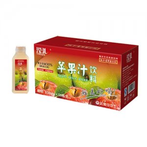 滢沁苹果汁饮料330ml15瓶装