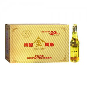 崂特纯酿金啤酒24瓶装
