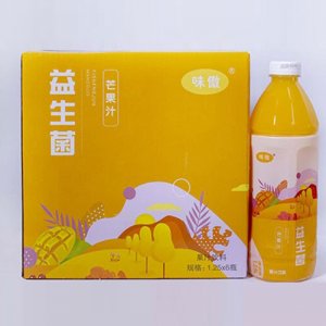 味傲益生菌芒果汁果汁饮料1.25L×6瓶