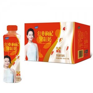 恰相逢红枣枸杞果粒奶500mlx15瓶