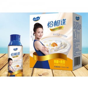 恰相逢黄桃燕麦风味酸奶饮品355mlx10罐