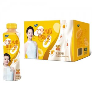 恰相逢芒果木瓜果粒奶500mlx15瓶