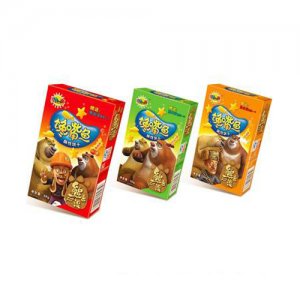 乐比卡通熊出没系列馋嘴鱼饼干（盒装）