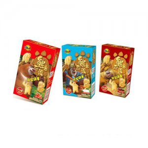 乐比卡通熊出没造型饼干（盒装）