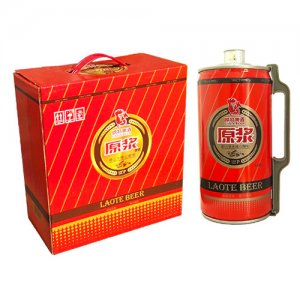 崂特桶原浆啤酒2L