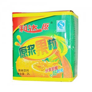 利达原原浆果粒果味饮料2L6瓶装