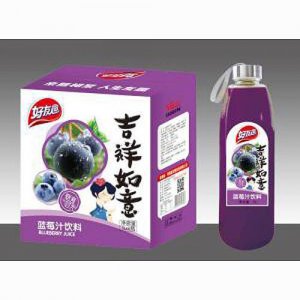 好友趣1L 杯装蓝莓汁