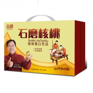 百慧石磨核桃复合蛋白饮品箱
