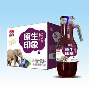 共品乐原生印象蓝莓汁饮品1.5L6瓶
