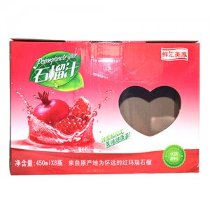 鲜汇美源石榴汁450ml8瓶盒装