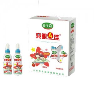 养生冠亮眼A佳草莓味乳酸菌饮品