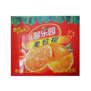 馨乐园果粒橙橙粒果味饮料2.5L6瓶装