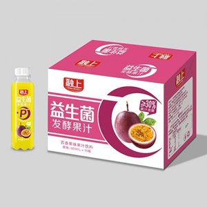 融上益生菌发酵果汁百香果味500ml15瓶