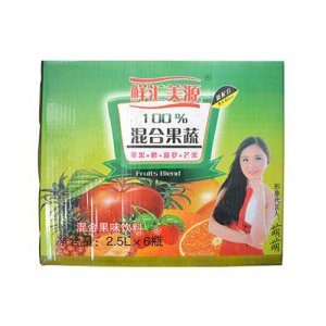 鲜汇美源混合果蔬混合果味饮料2.5L6瓶装