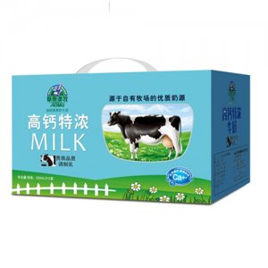 百慧高钙特浓牛奶开窗箱