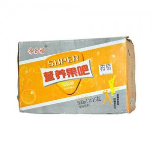 齐乐福营养果吧柑桔果粒橙500ml15瓶装