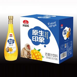 共品乐原生印象芒果汁饮料1.5L6瓶