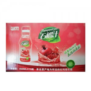 鲜汇美源石榴汁450ml15瓶盒装