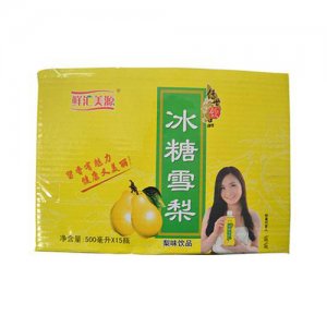 鲜汇美源冰糖雪梨梨味饮品500ml15瓶装