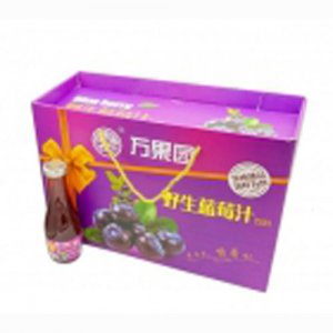 万果园玻璃瓶蓝莓汁
