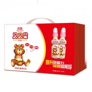 百慧贝贝星发酵乳酸菌200mlx24瓶装