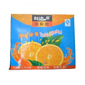 利达原果粒橙果味饮料2.5L6瓶装