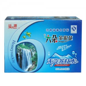运源六朵金银花无汽苏打水350ml×24瓶