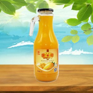 万果园玻璃瓶芒果汁6瓶装