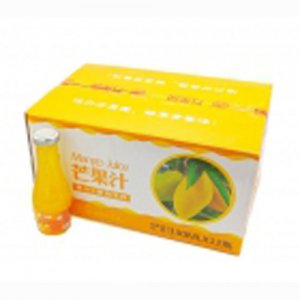 万果园玻璃瓶芒果汁12瓶装