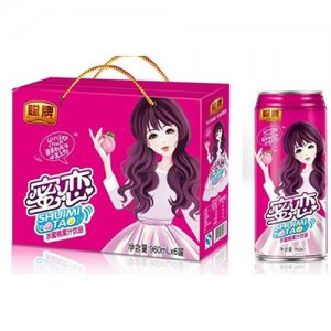聪牌蜜恋水蜜桃果汁饮品960ml6罐