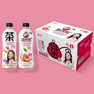 华洋茶元气泡泡茶蜜桃乌龙茶饮品